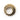 HALO cigar rest in brass, reverse view